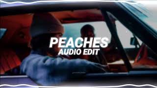 peaches - justin bieber ft. giveon & daniel caeser [edit audio]