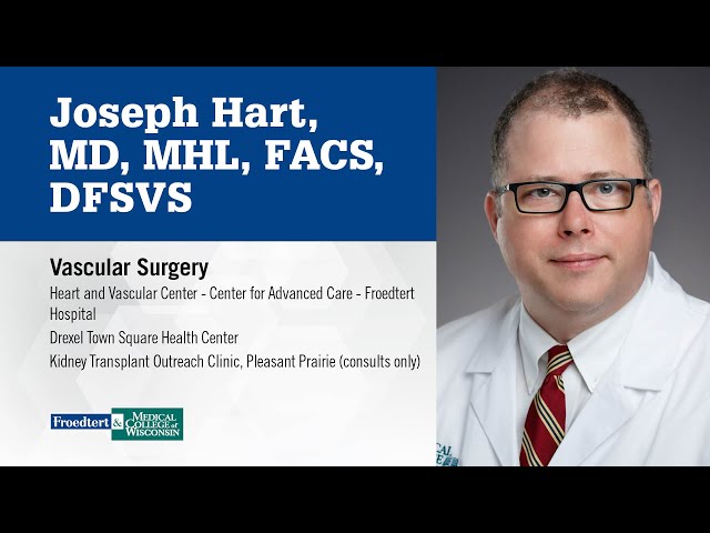 Watch Dr. Joseph Hart, vascular surgeon on YouTube.