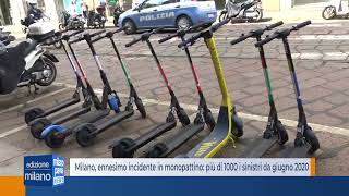 Milano, ennesimo incidente in monopattino: più di mille i sinistri in città da giugno 2020