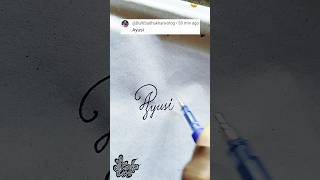 Stylish Name Ayusi Sk Cursive Art How To Make A Stylish Name Stylish Signature