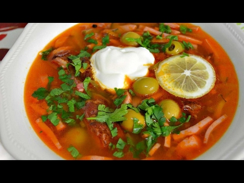 Солянка мясная сборная пошаговый рецепт с фото