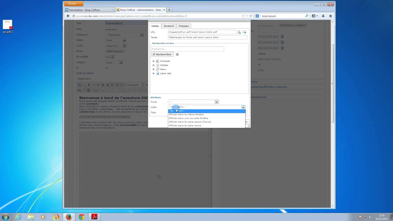 Comment creer un site de rencontre avec joomla