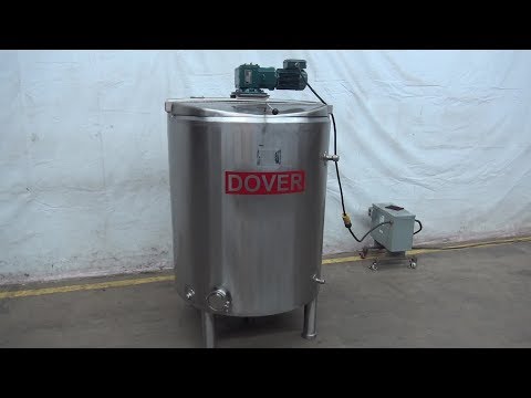 Dover, 300 gallon stainless steel, low pressure jacketed  mixing tank