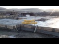 заливка бетона миксером