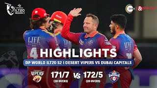 ILT20 S2 |  HIGHLIGHTS  | DV vs DC - T20 