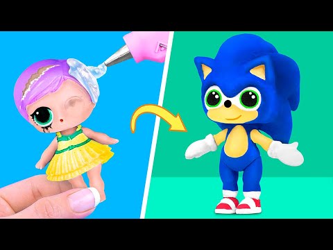 10 Cách Tự Làm Mới Búp Bê Barbie Và LOL Surprise