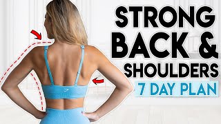 STRONGER BACK & SHOULDERS (﻿7 Day Hourglass Shape Plan) | Workout