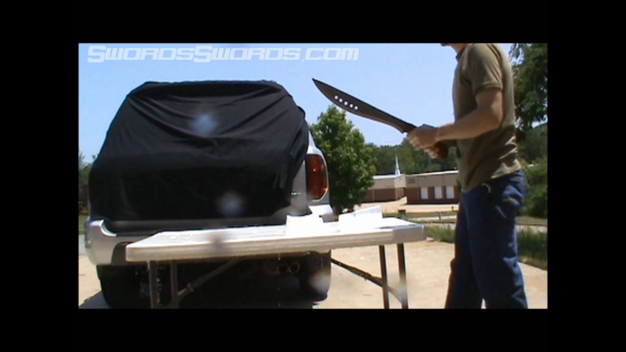 SEARCH AND BUY THIS PRODUCT Swordsswords The Book of Eli Sword Large Cutting Test.wmv