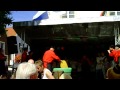 Gautschfest 2012 in Haltern, Kornutin Monika, Herten, wird gegautscht