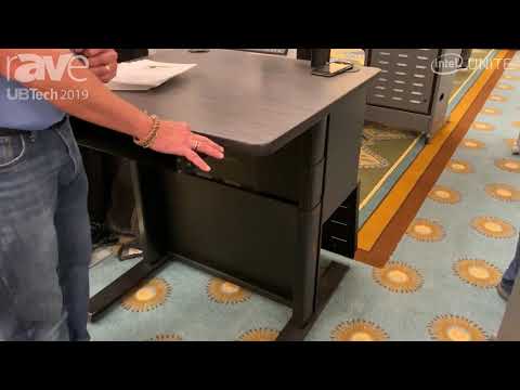 UB Tech 2019: Computer Comforts Features Its Power Lift Sit to Stand Instructor Lectern