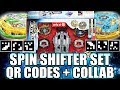 TARGET EXCLUSIVE QR CODES SPIN SHIFTER SET + COLLAB C/ ZANKYE! BEYBLADE BURST APP QR CODES