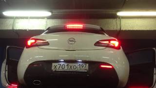 бесплатно Доп габариты и стоп сигнал opel astra j gtc 1080p заменить лам