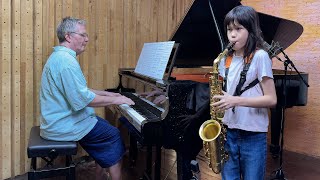 Fly Me To The Moon Alto Sax And Piano - Emilie And Dad