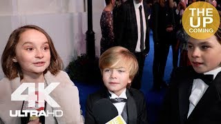 Pixie Davies, Joel Dawson, Nathanael Saleh At Mary Poppins Returns Premiere In London