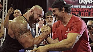 WWE Braun Strowman VS Devon Larratt | Arm Wrestling & Fight 2021