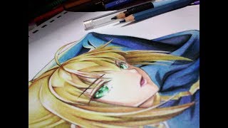 How to Color Skin Using Colored Pencils | Anime Drawing Tutorial