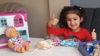 Asel Oyun Hamurundan Dondurma  Ve Pasta Yapıyor - Funny Oyuncak Avı - Çocuk su
