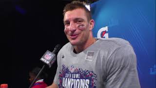 Rob Gronkowski "Unbelievable Team Win, Our Defense Played Awesome" | Super Bowl LIII Presser