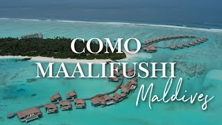 COMO MAALIFUSHI (MALDIVES 4K) ☀️🌴  Tour and Review 2021 (4K Drone shots of the r