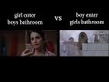Girl enter boys bathroom vs Boy enter girls bathroom 🥰🤣 || boy vs girl memes 😍  #girlvsboymeme #meme