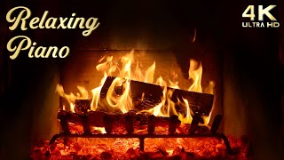 Relaxing Piano Music Fireplace Ambience - Warm and Cozy Study Music Ambience