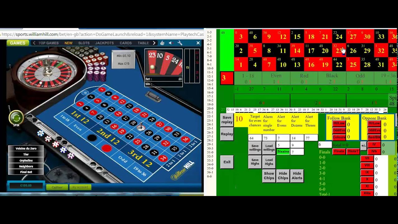 Roulette keyboard