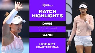 Lauren Davis vs. Wang Xinyu | 2023 Hobart International | WTA Match Highlights
