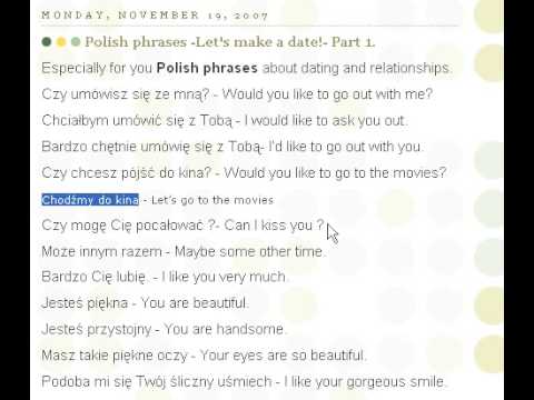 www polish dating us. Polish phrases about dating and relationships