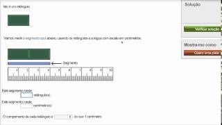 Medir comprimentos com diferentes unidades - Khan Academy em português (1º ano)