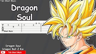 Dragon Ball Z Kai OP 1 - Dragon Soul Guitar Tutorial