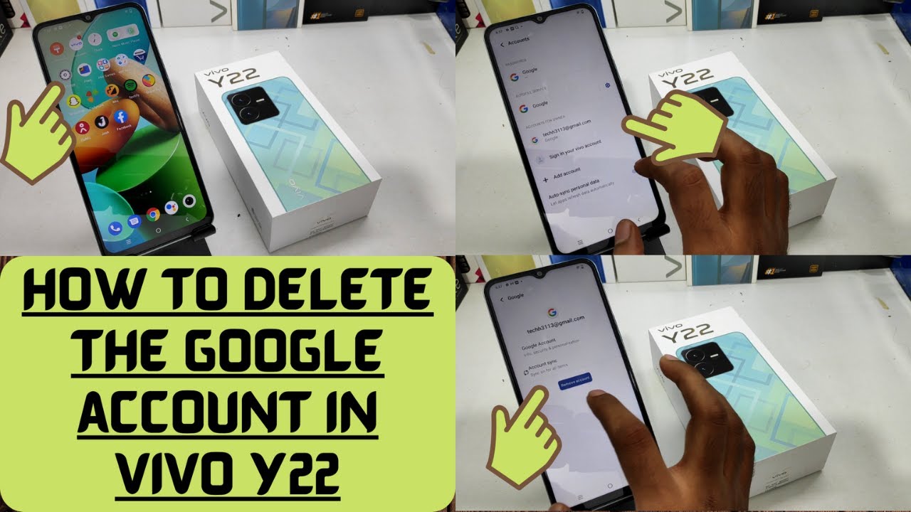How to Remove Google Account in VIVO Y22| How to delete How to Remove Google Account in VIVO Y22| How to delete