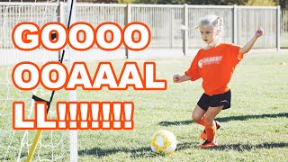 Her Very First Soccer Game