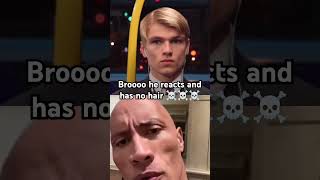 The Rock React A Man With Hair
