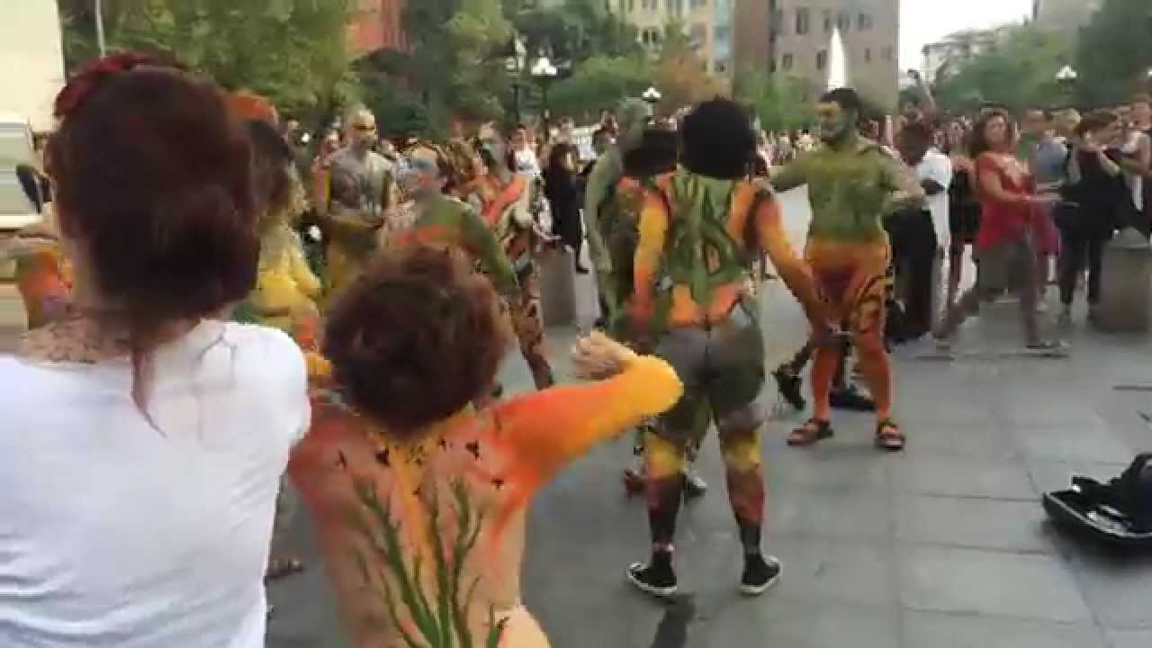 Naked people dancing