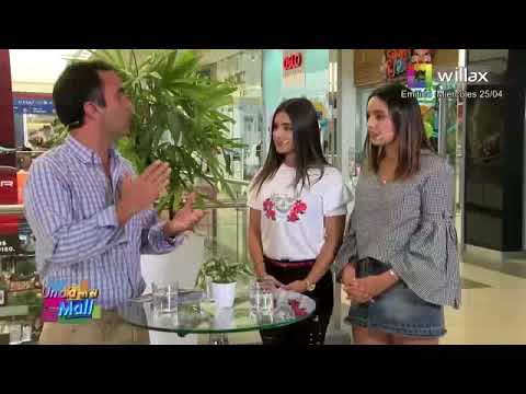 Valeria Florez Junto a Andrea Arana en El Mall