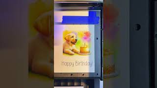 Epson Sc V1000 Uv Flatbed Printer. Braille Birthday Card.