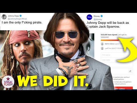 Johnny Depp BACK as Jack Sparrow after 500k Petition Signs...