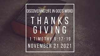 Bethany Church - Live Stream - November 21 , 2021 - Liberty Township, Ohio