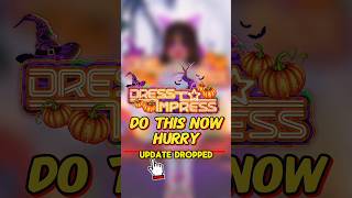 Dress To Impress New Halloween Update Do This Now