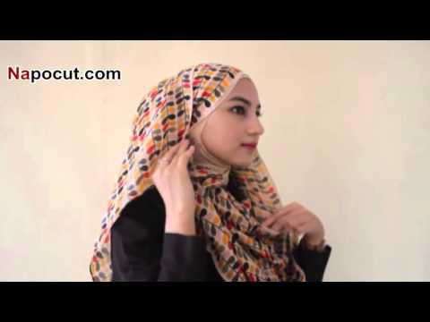 Hijab Tutorial - Arabic Style - YouTube