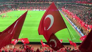 Milli Maç Öncesi Muhteşem Atmosfer Ve İstiklal Marşı Türkiye 4-0 Moldova - Eskişehir