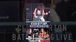 Cliff Burton Playing Battery Live 1986 #Metallica