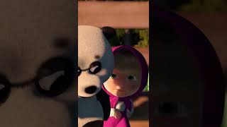 Masha Vs Panda 👧🆚🐼 #Littlecousin #Mashaandthebear #Shorts #Cartoonforkids #Kids