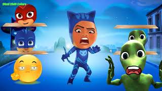 Funny PJ Masks Alien Dance vs Moana Maui Face Swap Learn Colors For Kids