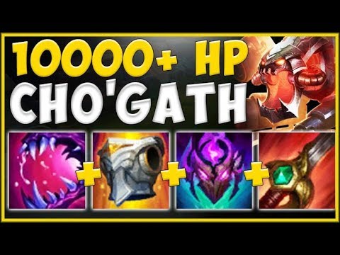 ACHIEVE MAX POSSIBLE TRUE DMG BURST WITH MAX HEALTH CHO'GATH! - League of Legends Season 10 Gameplay