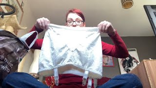Thrifting Haul - Beauty , Hair Care And Girdle Suspenders Belt Try On