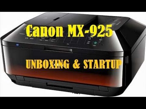 CANON PIXMA MX-925 COLOUR PRINTER FAX SCANNER - UNBOXING REVIEW SETUP [2014]