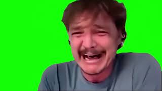 Pedro Pascal Laughing And Crying Original Template Green Screen