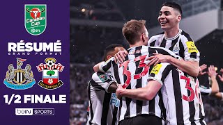 Résumé : En patron, Newcastle se qualifie en finale contre Southampton