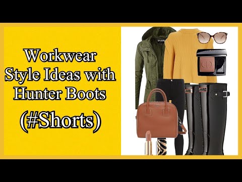 Hunter Boots Workwear • Business Casual Ideas (YouTube #YouTube #Shorts)